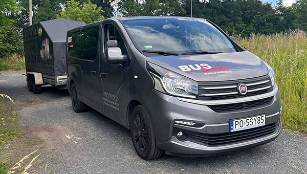 Kat B+E - Fiat TALENTO z przyczepą dwuosiową Kat B+E - Fiat TALENTO z przyczepą dwuosiową